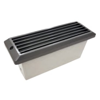 NSL 5W LED Brick Star Step Light - Louver Cover - 3000K - 468 Lumens - 120V - Black