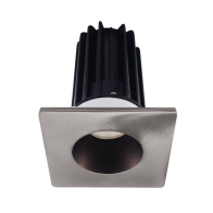 Lotus 2" LED Recessed Downlight - High Output - 15W - 3000K - 1,000 Lumens - Bronze Reflector - Square Brushed Nickel Trim - 120V