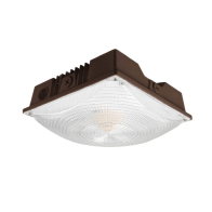 Sylvania LEDVANCE Dual Selectable LED Canopy Light - Canopy Distribution - CCT Selectable - 120-277V - Bronze