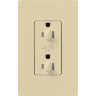 Lutron Claro 15A Tamper Resistant Receptacle - Dual Dimming - Ivory