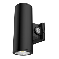 RAB CD34 4" LED Wall Mount Cylinder - Photocell - 12 | 16 | 20W - CCT Selectable - 120-277V - Black