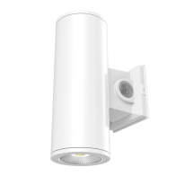 RAB CD34 4" LED Wall Mount Cylinder - Photocell - 12 | 16 | 20W - CCT Selectable - 120-277V - White