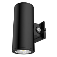 RAB CD34 6" LED Wall Mount Cylinder - Photocell - 22 | 28 | 36W - CCT Selectable - 120-277V - Black