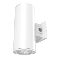 RAB CD34 6" LED Wall Mount Cylinder - Photocell - 22 | 28 | 36W - CCT Selectable - 120-277V - White