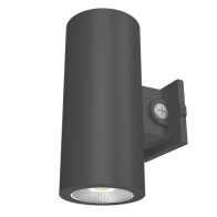 RAB CD34 6" LED Wall Mount Cylinder - Photocell - 22 | 28 | 36W - CCT Selectable - 120-277V - Bronze