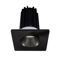 Lotus 2" LED Recessed Downlight - 8W - 4000K - 620 Lumens - Chrome Reflector - Square Black Trim - 120V