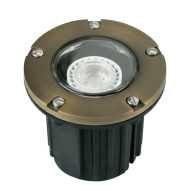 Corona Lighting 5W LED Adjustable Well Light - 2700K - 350 Lumens - 45 Degrees - 12V - Antique Bronze