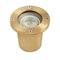 Corona Lighting 5W LED Well Light - 2700K - 450 Lumens - 15 Degrees - 12V - Natural Brass