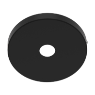 SLG CLS Cylinder 6" Pendant Mount for Recessed J-Box - Black