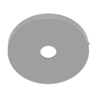 SLG CLS Cylinder 6" Pendant Mount for Recessed J-Box - Silver Gray