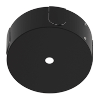 SLG CLS Cylinder 6" Surface Mount for Surface J-Box - Black