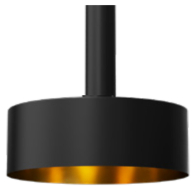 Westgate CMC2 14" Pan Shade - Black / Gold