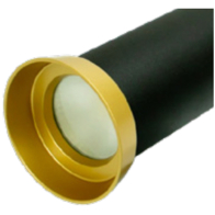 Westgate 2" Ceiling Mount Cylinder Trim - Wide-Mouth - Anodized Gold