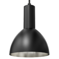 Westgate CMC4 14" Dome Shade - Black / Silver