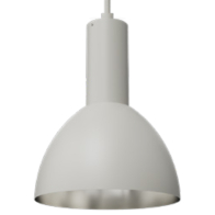 Westgate CMC4 14" Dome Shade - White / Silver