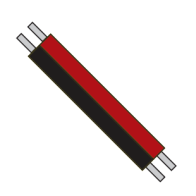 Canvas In-Line Wire Connector for Single Color - Bag of 10