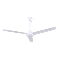 Canarm 56" DC Industrial Ceiling Fan - Cord and Plug - White