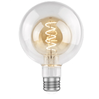 Green Creative Deco Large Series G40 Globe LED Filament Lamp - 4.5W - 2000K - 250 Lumens - 120V