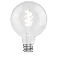 Green Creative Deco Large Series G40 Globe LED Filament Lamp - 4.5W - 2100K - 250 Lumens - 120V