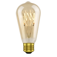 Green Creative Deco Large Series ST19 LED Filament Lamp - 4.5W - 2000K - 250 Lumens - 120V