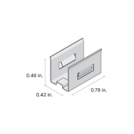 DiodeLED Mounting Clips for LINAIRE Flex Mini 3D Bend - 2 Pack - White