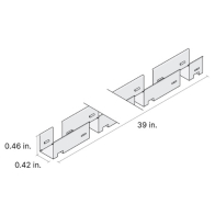 DiodeLED 39" Spine Mounting Channel for LINAIRE Flex Mini 3D Bend - White