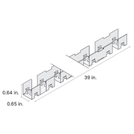 DiodeLED 39" Spine Mounting Channel for LINAIRE Flex Top Bend - White