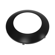 RAB 4" Round Smooth Black Trim for DISK34-6
