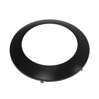 RAB 6" Round Smooth Black Trim for DISK34-6