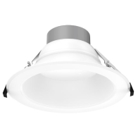 Lotus 10" Round Commercial LED Downlight - CCT Selectable - 120-347V - Matte White