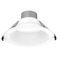 Lotus 8" Round Commercial LED Downlight - CCT Selectable - 120-347V - Matte White