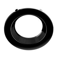 RAB Round Baffle Trim Insert for 4" Retrofit Downlights - Black