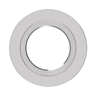 RAB Round Large Baffle Trim Insert for 4" Retrofit Downlights - Brushed Nickel