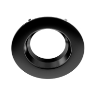 RAB Round Smooth Trim Insert for 6" Retrofit Downlights - Black