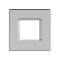 RAB BRUSHED NICKEL SMOOTH TRIM FOR 4" SQUARE WAFER DOWNLIGHT