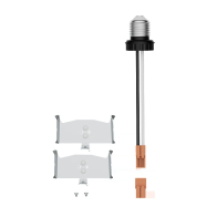 RAB Friction Clips and Socket Adapter for 4" DISK LED Surface Mount Lights Recessed Housing Installations