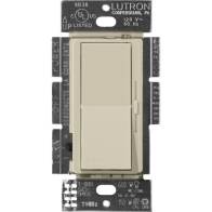 Lutron Diva Magnetic Low-Voltage Dimmer - Single-Pole - 450W Max - Clay