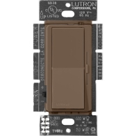 Lutron Diva Magnetic Low-Voltage Dimmer - Single-Pole - 450W Max - Espresso