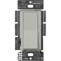 Lutron Diva Magnetic Low-Voltage Dimmer - Single-Pole - 450W Max - Pebble