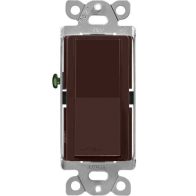 Lutron Claro Single-Pole Switch - 15A - Brown