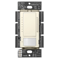 Lutron Maestro Vacancy Sensor LED+ Dimmer - Single Pole / Multi-Location - Biscuit