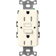 Lutron Claro 15A GFCI Receptacle - Tamper Resistant - Biscuit