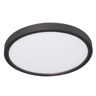 AFX Edge 12" Round LED Flush Mount - 22W - CCT Selectable - 120V - Black