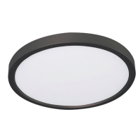 AFX Edge 12" Round LED Flush Mount - 22W - CCT Selectable - 277V - Black