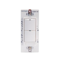 Wattstopper Dual Relay RF Wall Switch - Without Neutral Wire - 120-277V - Ivory