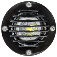 Dabmar 7W LED In-Ground Well Light w/ Grill - MR16 Lamp - 2700K - 12V - Black