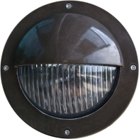 Dabmar 4W LED In-Ground Well Light w/ Eyelid - PAR36 Lamp - 3000K - 12V - Black