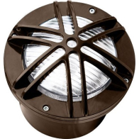 Dabmar 9W LED In-Ground Well Light w/ Star Grill - PAR36 Lamp - RGB Tunable + 2700K - 12V - Bronze
