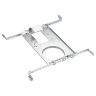 Lotus Flanged Rough-In Plate with Hanger Bars for 4 1/2" Recessed Downlights