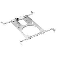 Lotus Flanged Rough-In Plate with Hanger Bars for 6" Recessed Downlights